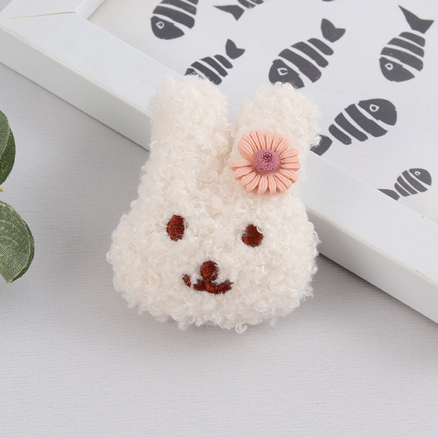 Cartoon Plush Bear Brooch For Girl Clothes Badge Pins Backpacks Pendant Decoration Accessories