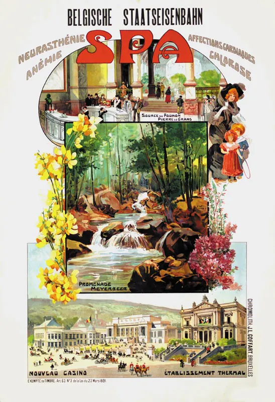 Grotte de Han 1900 Vintage Belgium Travel Poster Advertising Canvas Print 20x29 