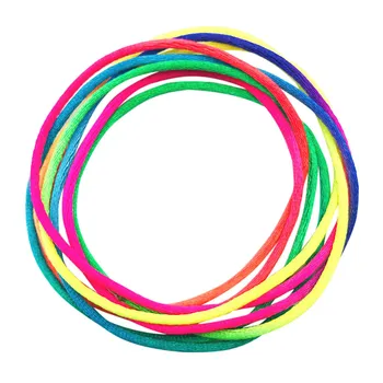 

Rainbow Rope Kids Toy Colour Fumble String Set Finger 8pcs Rainbow Rope Skill Game Kid Elastic Toys Game For Team Play #913
