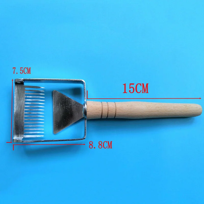 

Stainless Steel Bee Hive Uncapping Honey Fork Scraper Shovel Beekeeping Tool HYD88