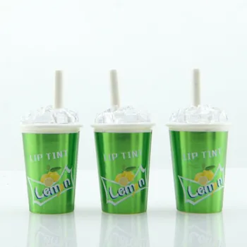 

Creative ice cream beverage lip glaze tube6ml cute lip gloss lip glaze empty tube can be customized for packaging materials only