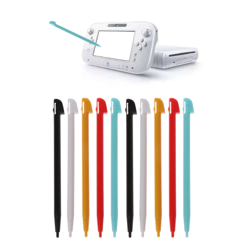10Pcs Stylish Color Touch Stylus Pen for Wii U WIIU GamePad Console