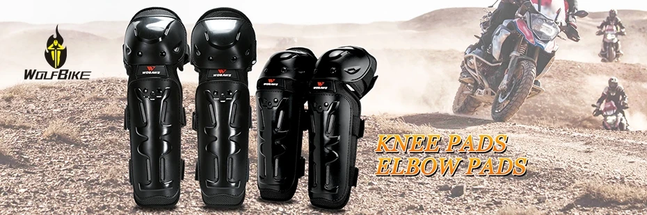 WOLFBIKE Взрослые спортивные Наколенники Защита локтя жесткий PE Shell ...