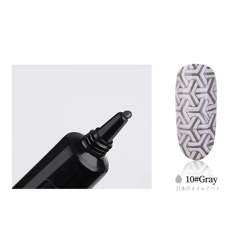 PinPai 8 мл Гель-лак для штамповки ногтей черно-белый штамп печать масло УФ Гель-лак для ногтей впитывающийся лак для ногтей штамповка гель лак - Цвет: Gray