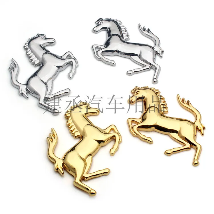 Автомобильная металлическая наклейка Ferrari Автомобильная наклейка s Horse бампер наклейка s металлическая Модифицированная стандартная металлическая Автомобильная наклейка
