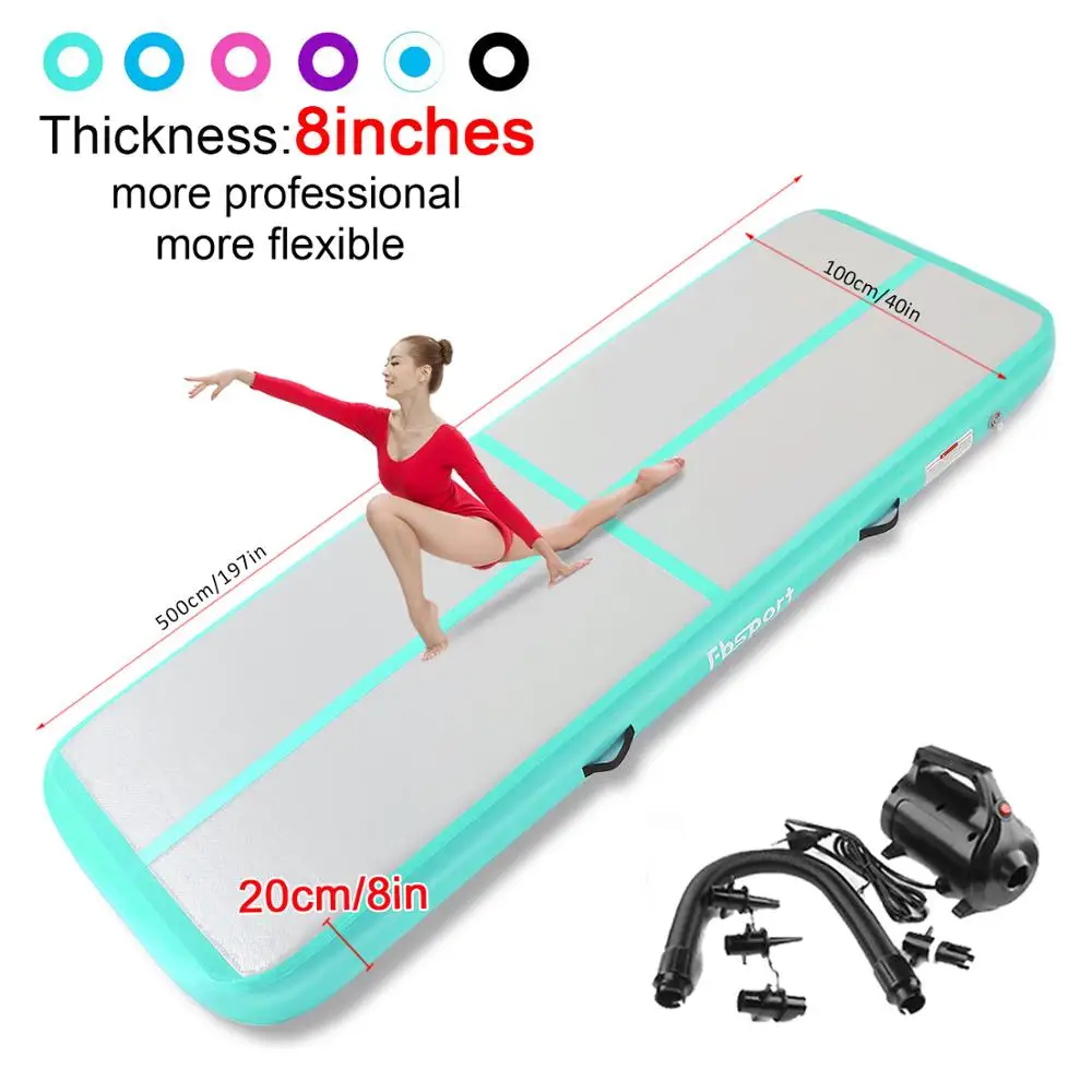 Надувной коврик для гимнастики с электрическим насосом 5 м * 1 0 2 | Игрушки и хобби