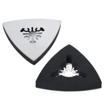 

Fine Workmanship Triangular File Sander Pad Silver Black Blade Power Multitool