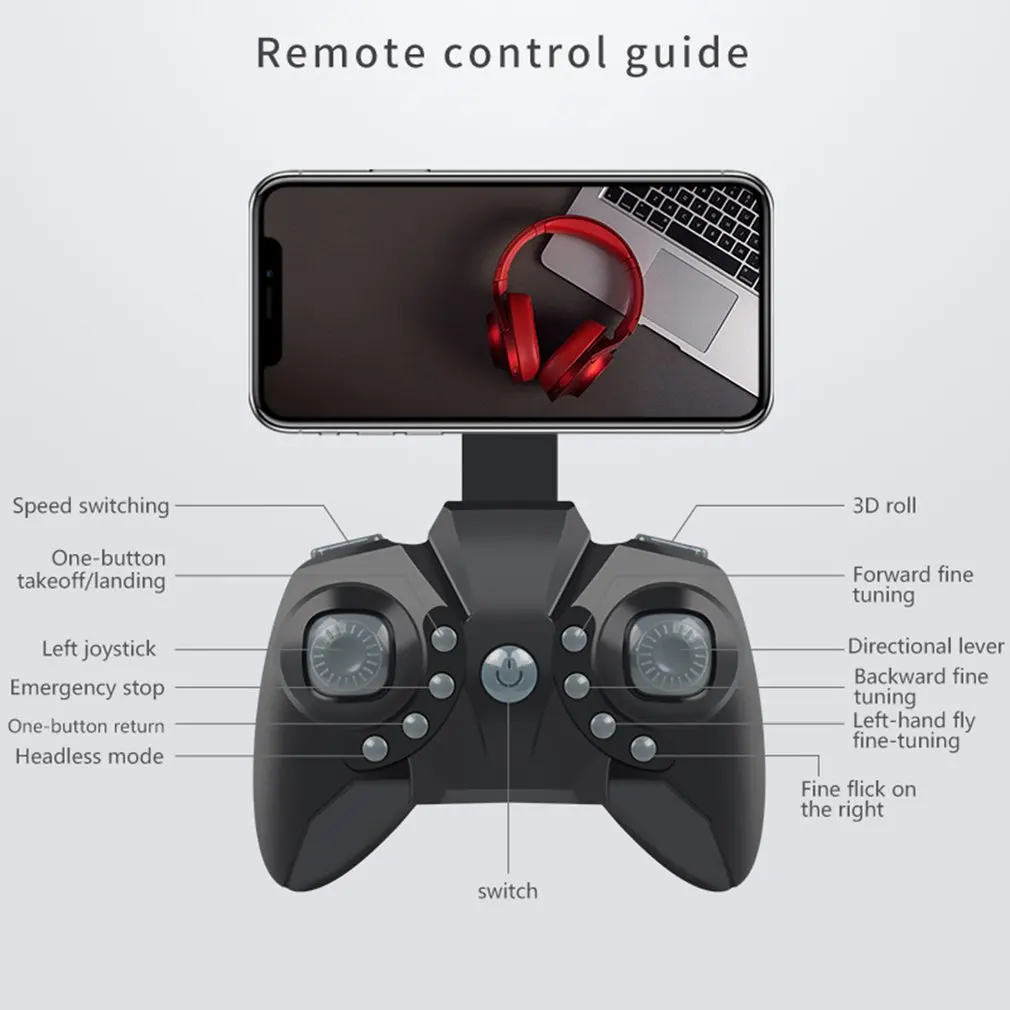 Mini Drone Quadcopter with 4K Camera HD Foldable Drones One-Key Return FPV Follow Me RC Helicopter Quadrocopter Toys