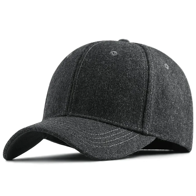 Wool Baseball Cap Male Winter Outdoors 