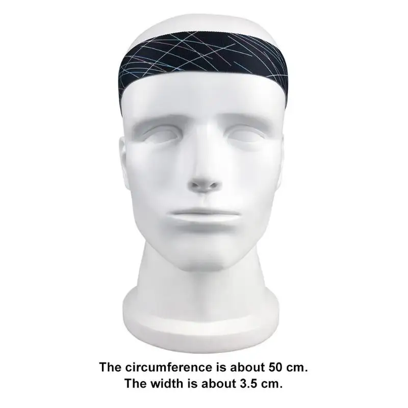 Модный Эластичный для активного отдыха и спорта унисекс дышащий головной убор для женщин и мужчин Быстросохнущий Sweatband абсорбирующий головной убор мужские аксессуары для волос