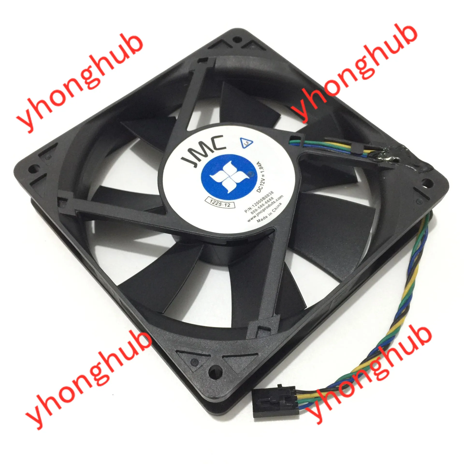 JMC / DaTech 1225-12 HBAPW 12000B0038 DC 12V 0.63A 120x120x25 мм 4-провод Сервер площади вентилятора |