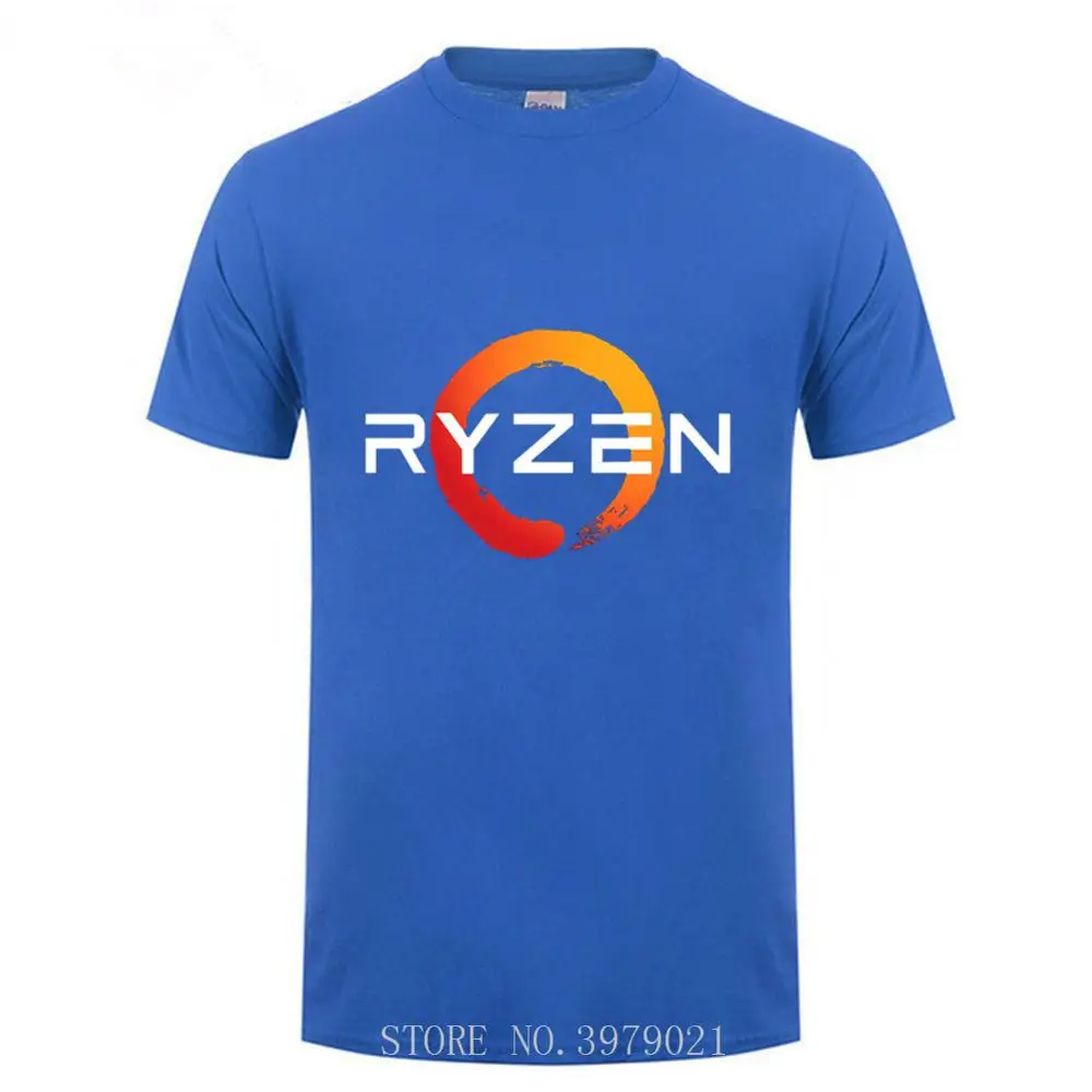 Лидер продаж 2019 забавная хлопковая Футболка PC CP uпроцессор AMD RYZEN для мужчин
