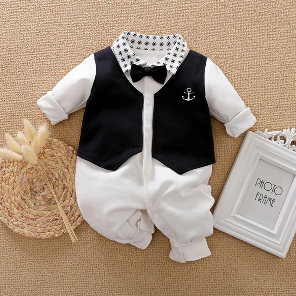 Malapina Baby Boy Romper Kids Summer Spring 0-24M Age Infant Gentleman Toddler Newborn Outfits Baby Girls Clothes 2021