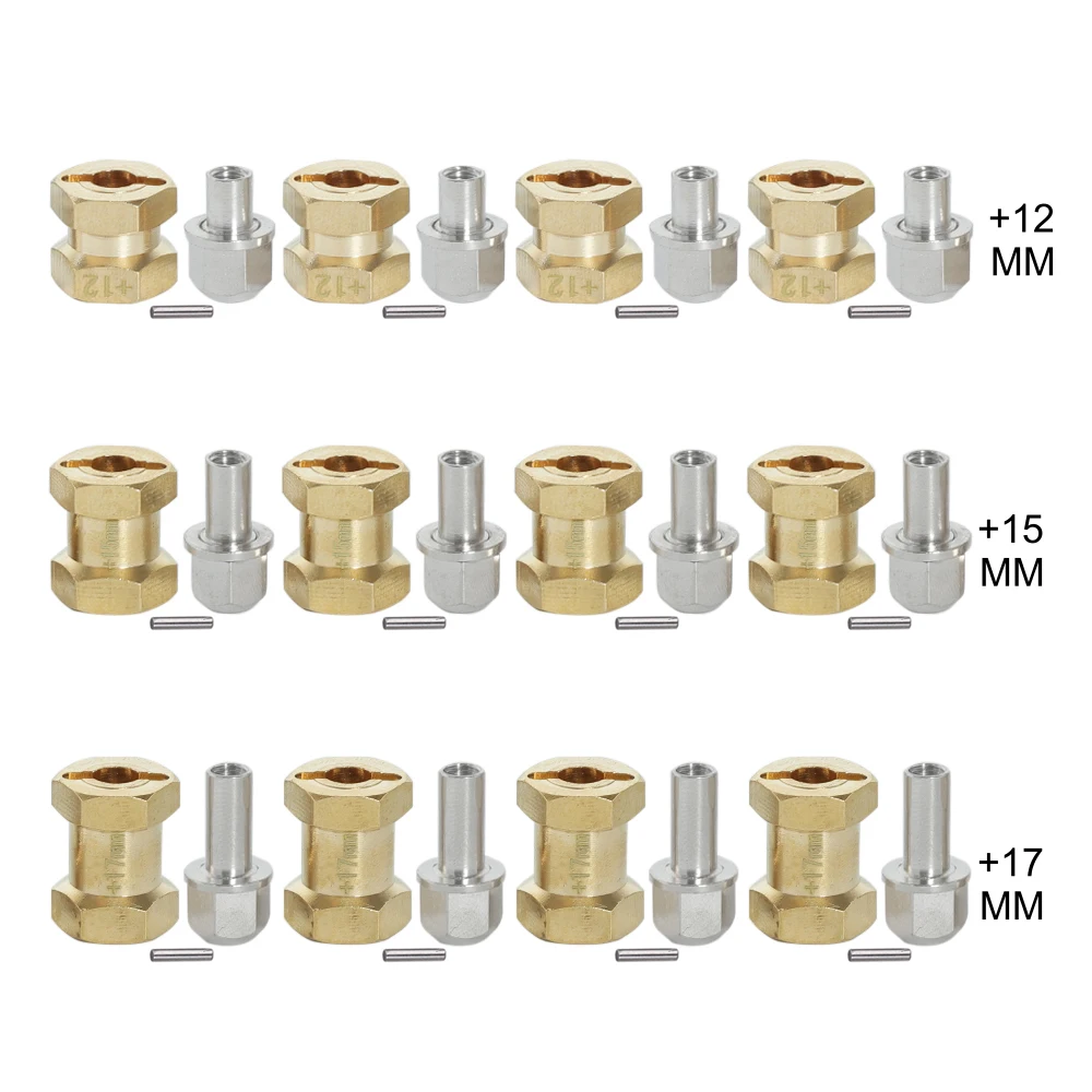 Best Buy Widener-Adapter-Set Wraith Rc Crawler Hex-Wheel Axial Scx10 Tamiya Brass 17mm 12mm 1/10 85Z1wo36V