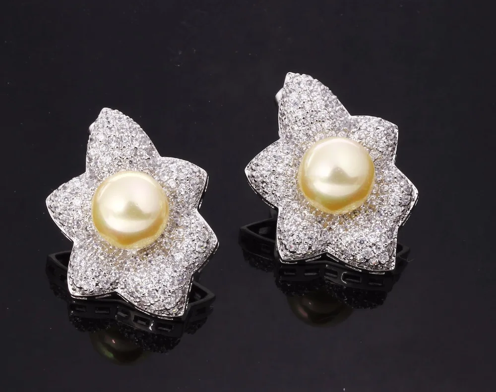 yellow pearl earrings (2)
