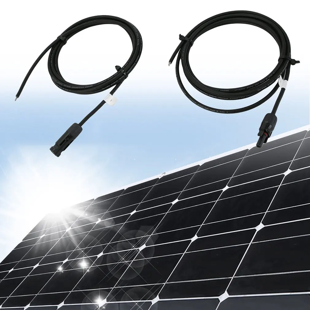 Connection Cable 4mm2 1m- 10m Solar Cable PV Cable MC4 Plug Mounted Solar Panel MC4 Photovoltaic Extension Line