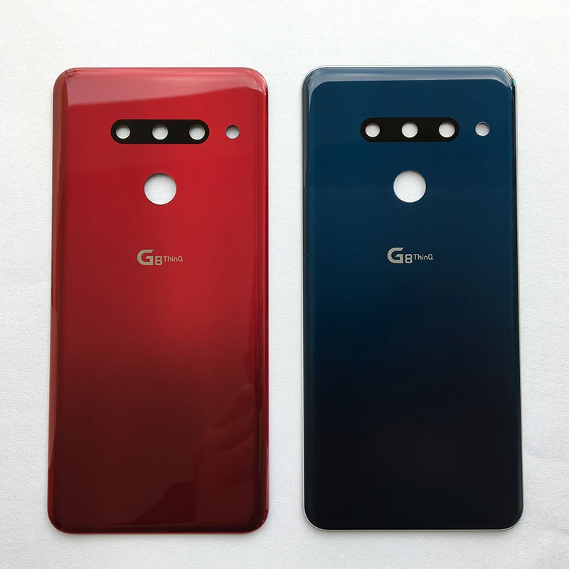 Новейший оригинальный стеклянный задний корпус для LG G8 ThinQ 3 отверстия камеры