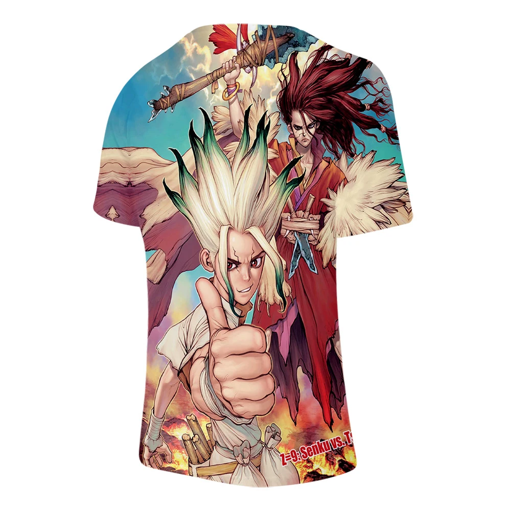 Dr. stone 3D уличные модные Топы И Футболки в стиле хип хоп топы летние повседневные