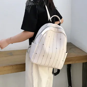 

Small Bag Female New 2019 Fashion PU Leather Backpack Female Leisure Travel Backpack Student Bags Women Backpack