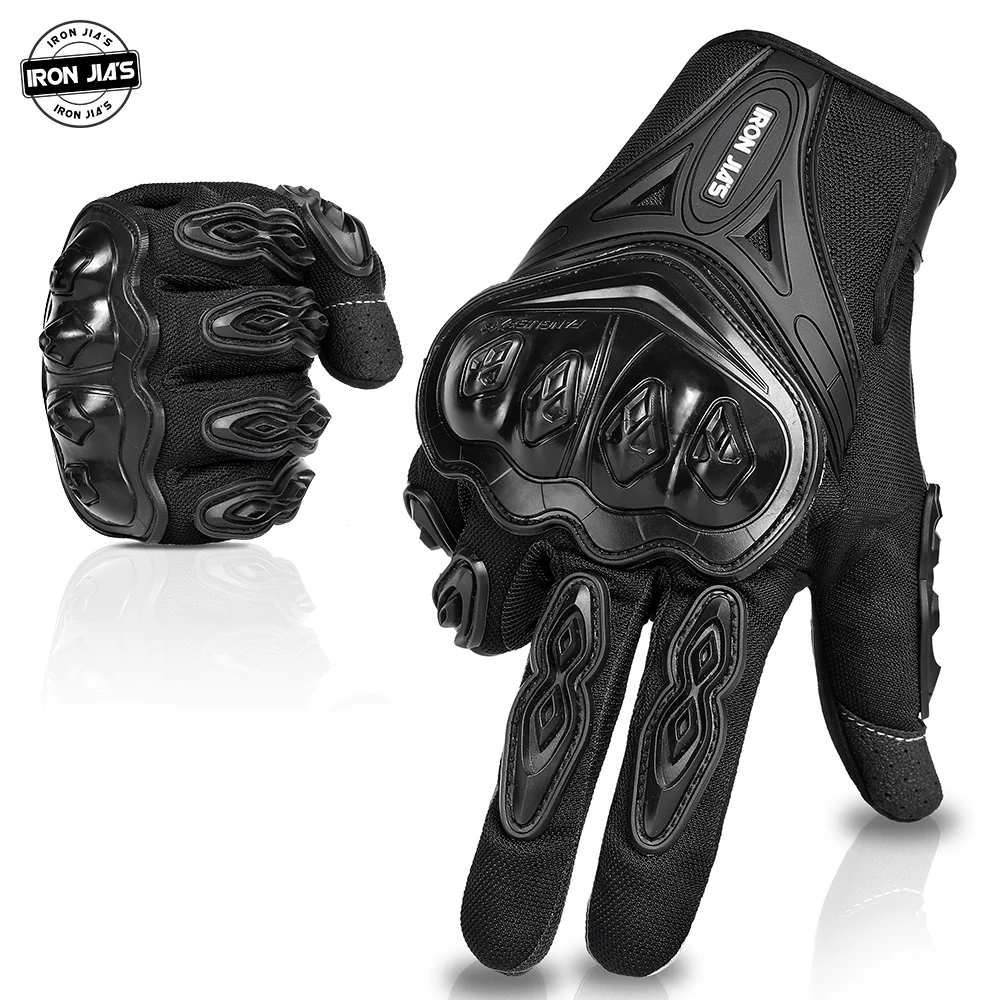 

IRON JIA'S Summer Motorcycle Gloves Touch Screen Breathable Riding Sport Protective Gear Motorbike Motocross Gloves #AXE10