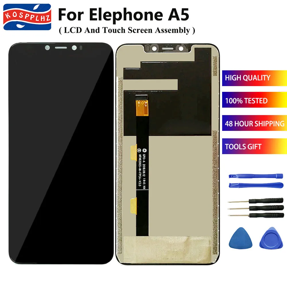 ЖК-дисплей 6 18 дюйма для Elephone A5 + дигитайзер сенсорного экрана в сборе замена