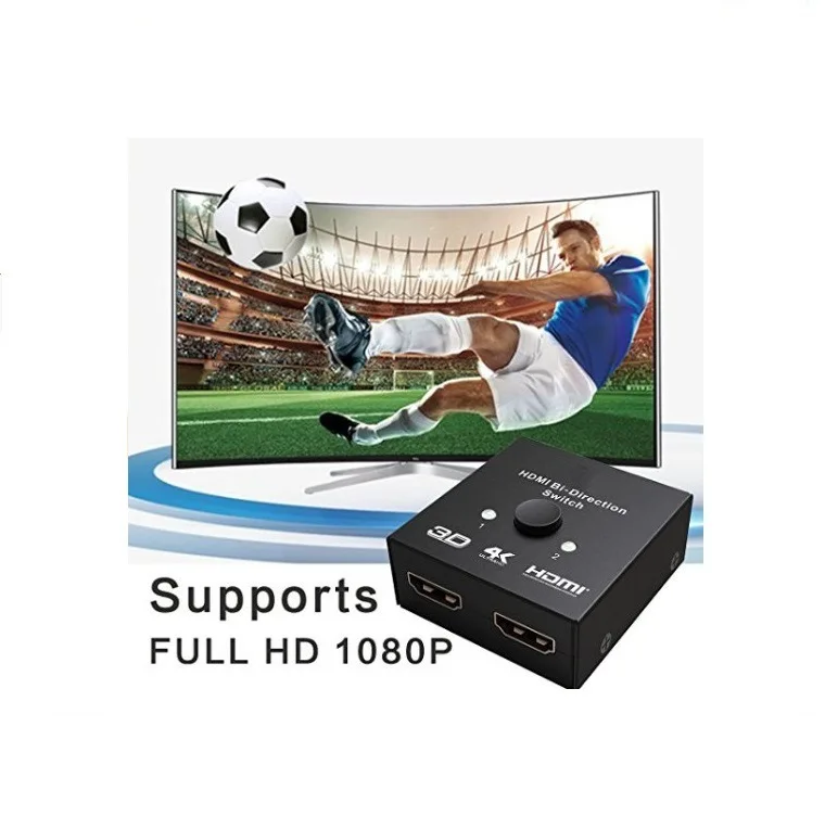 Разветвитель DZLST HDMI 4K Ultra HD двухсторонний переключатель 1x2/2x1 выход 2 в 1 для ТВ