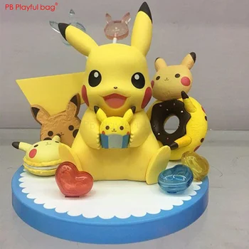 

12CM Pikachu figure PVC collectible action figure Cute Pikachu model-toys Car-decoration Christmas gifts Children gifts HE21