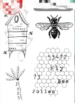 

bee background Transparent Clear Stamp for DIY scrapbooking/Card Making C843