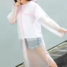 Eva пластиковый дождевик для путешествий, водонепроницаемый пончо, многоразовое прозрачное легкое дождевик для путешествий, дождевик с капюшоном