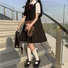 Summer 2022 White Shirt Women's, White Short-Sleeved Shirt + Vest Pleated Skirt Black Dress JK Uniform Suit school girl uniform ► Photo 3/6