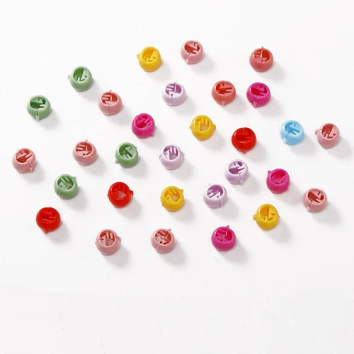 Peas 30Pcs/Pack Cute Cartoon Candy Color Hairpins Mini Claw Clips Crown Flower Rabbit Ears Barrettes Headdress For Women Girls Kids - Цвет: Peas