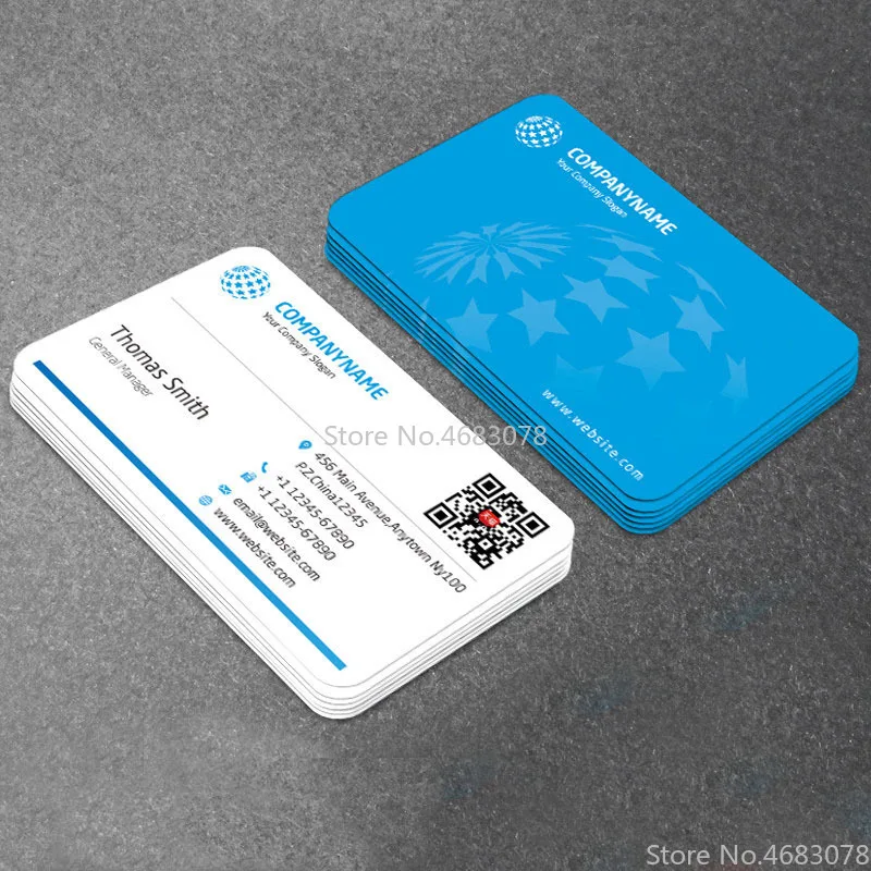 Business Cards Paper Business Card 300gsm 100pc/200pc/500pc/1000pc/lot 90x53mm With Logo Printing business cards