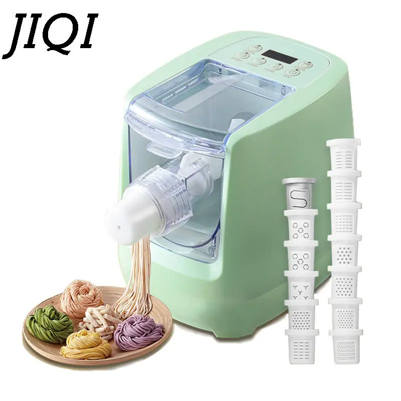 Electric Automatic Noodle Press machine with 13 mold Vegetable Grain Noodles Dumpling Maker Pasta Spaghetti Cutter Dough blender