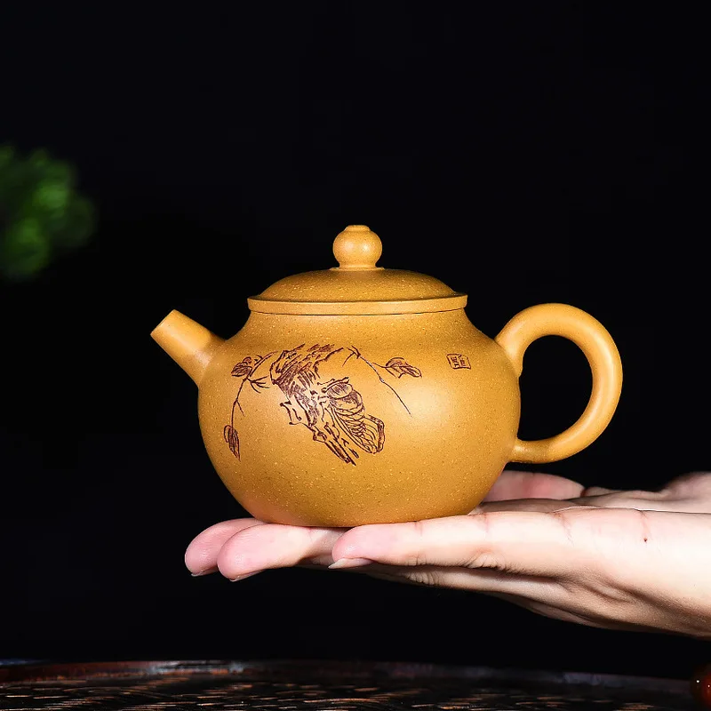 

2805 ore gold mud teapot recommended suit kung fu tea set 170 ml of a zen are recommended