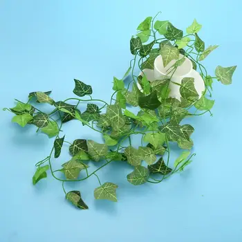 

10pcs HOT Home Garden Artificial Ivy Vine Faux Plastic Leaf Foliage Garland Kitchen Bathroom Garden Wedding Parties Decor