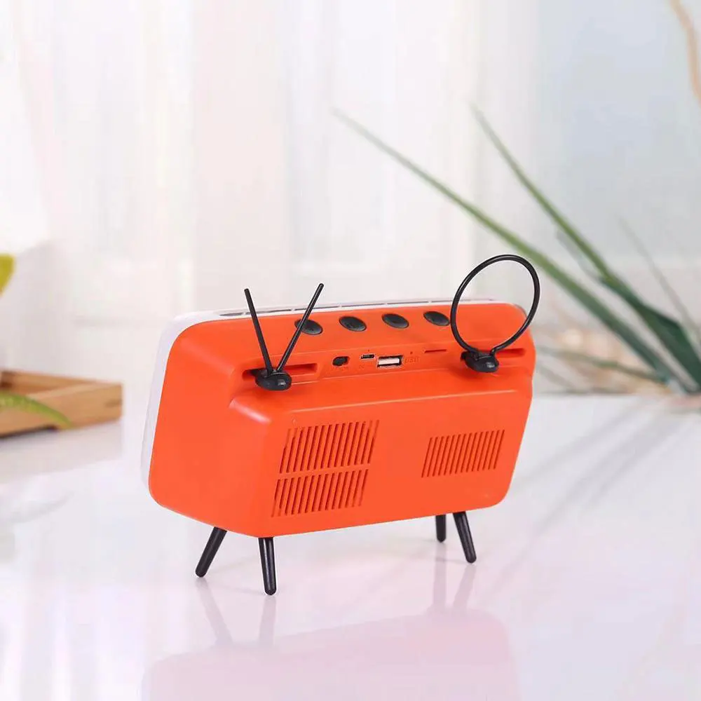 Bluetooth Динамик ТВ Ретро BT дизайн портативный держатель для мобильного телефона радио