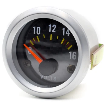 

52mm Universal 2 Inch Mechanical Car Voltmeter Voltage Meter Gauge LED 8-16V