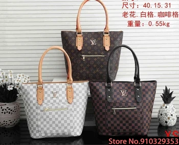 

Luxury Louis Vuitton LV- Leather Handbags Women Bags Designer Brand Women's Shoulder Bags Large Capacity Ladies Hand Bags L491