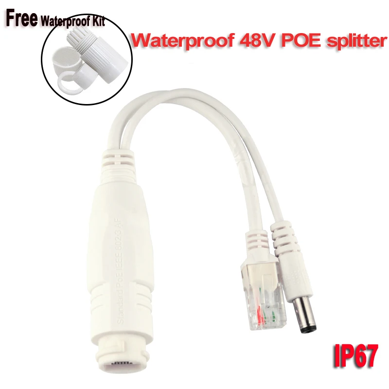 Сплиттер PoE 48 В Водонепроницаемый Инжектор power over ethernet с протоколом
