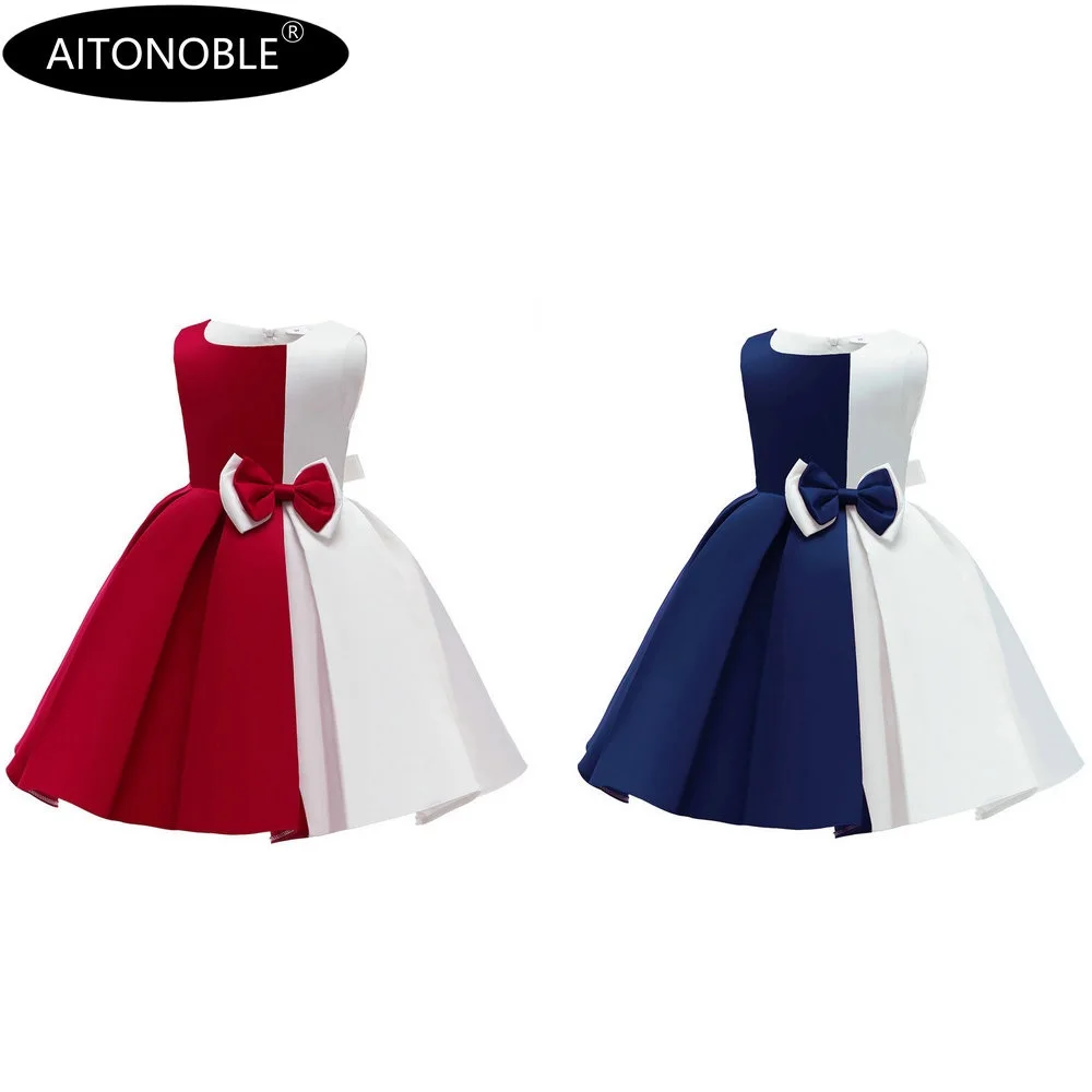 Aitonoble Summer New Costume Gilrs Dress Girl's Dress Princess KidsSkirt Cosplay For Girls With a Gift Bag