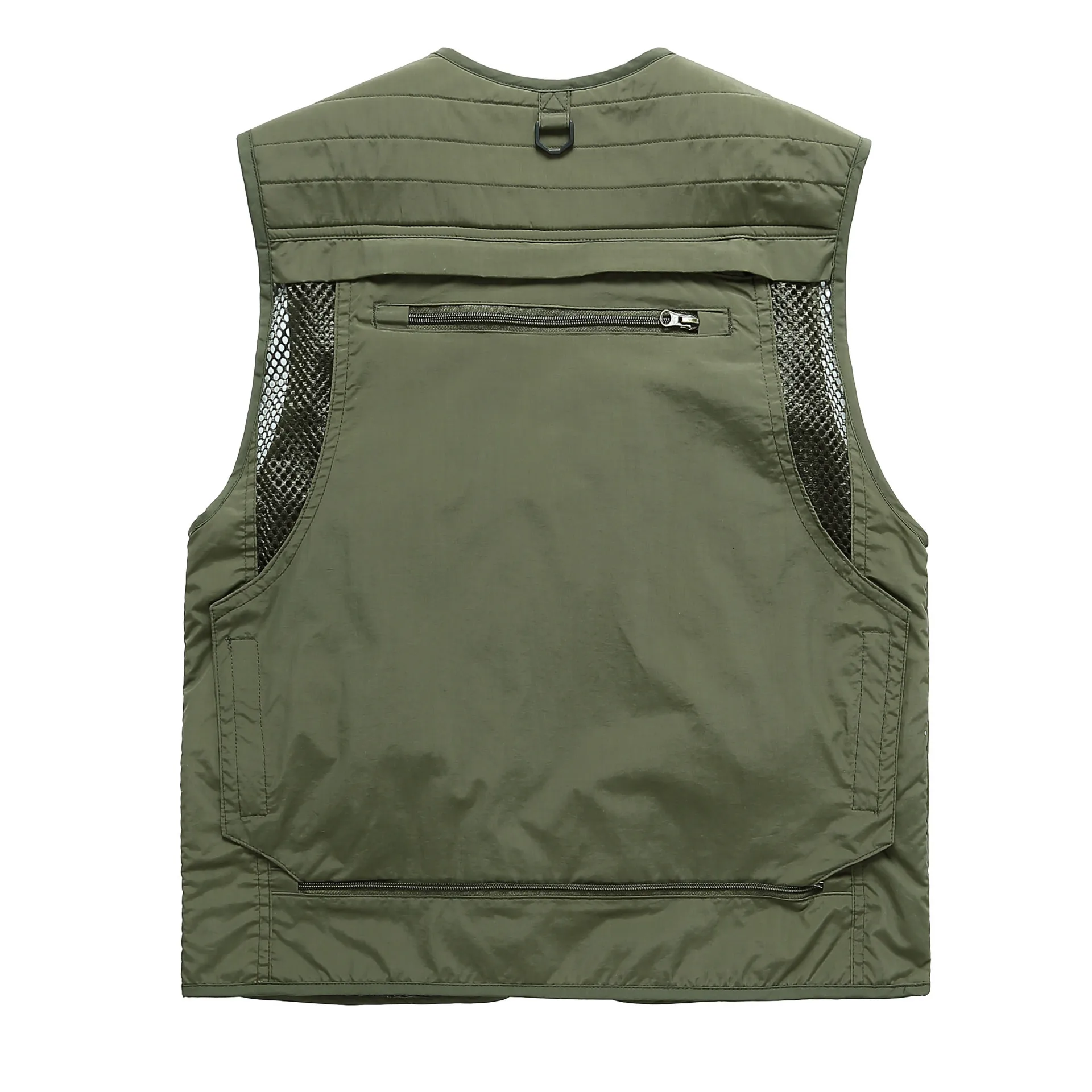 Nianjeep Men's Casual Outdoor Removable Multi-pockets Vest Travel Photography Mesh Quick-Dry Fishing Vest