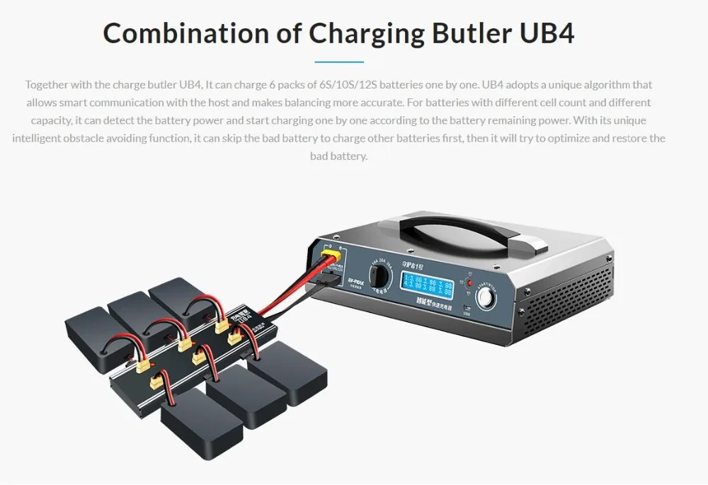 EV-PEAK U1 1000 Вт 30A LiPo промышленный Дрон Смарт баланс зарядное устройство быстрое профессиональное зарядное устройство для сельского дрона
