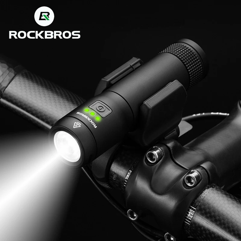

ROCKBROS Mini Light Battery Waterproof 700Lumen Cycling Bike Light Power Bank USB Rechargeable 2600mAh Bicycle Headlight outdoor