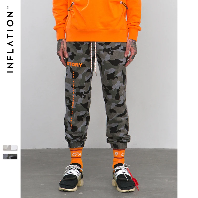 

Winter Pants Mens Elastic Waist Drawstring Sweatpants Camouflage Casual Joggers Trousers Hiphop Street Men Pants 8890W