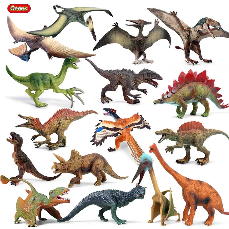 Oenux-Savage-Jurassic-T-Rex-Pteranodon-Archaeopteryx-Spinosaurus-Dinosaur-World-PVC-Action-Figures-Model-Collection-Kids