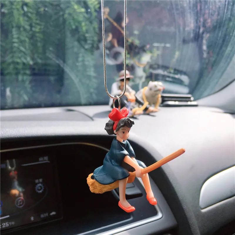 Car Decoration Pendant Cute Anime Magical Girl Flying Pendant Car Rearview Mirror Pendant Car Interior Decoration Accessories