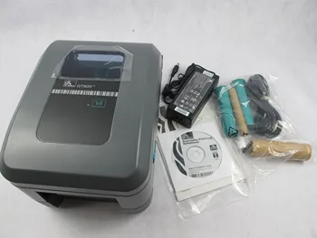 شراء الأصلي العلامة التجارية الجديدة زيبرا GT800 300 ديسيبل متوحد الخواص سطح المكتب نقل الحرارية والأوضاع الحرارية المباشرة طابعة باركود 300 ديسيبل م...