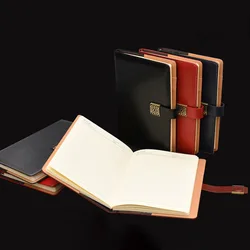 Carnet de notes classique Simple avec boucle magnétique, 1 pièce, papier d'écriture, en cuir, pour journal intime de conférence, A5, nouvelle papeterie 
