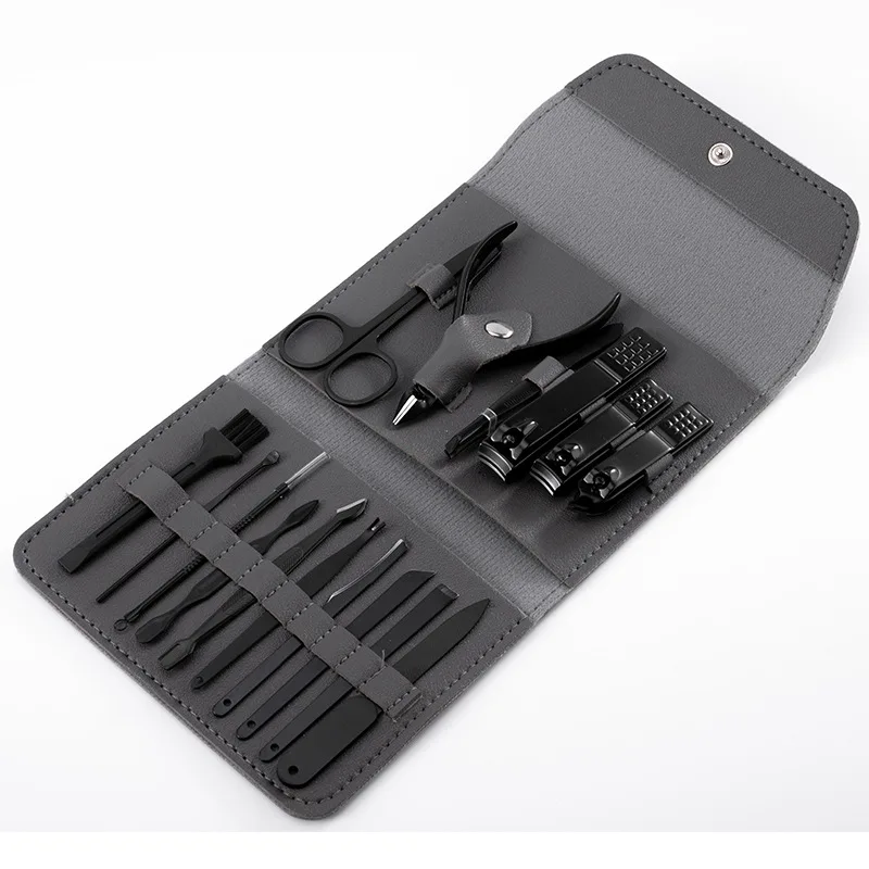 16 Pcs Professional Nail cutter Pedicure Scissors Set Stainless Steel Eagle Hook Portable Manicure Clipper Tool | Красота и здоровье