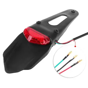 

Universal Motorcycle Motocross LED Fender Mudguard Brake Tail Rear Light Lamp New Hot Boutique Motorcycle Signal Lamp